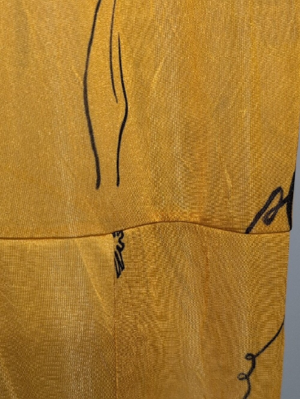 Zara Yellow Printed Cap-Sleeve Maxi Dress - Picture 11 of 11